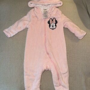 Disney Light Pink Hooded Footie